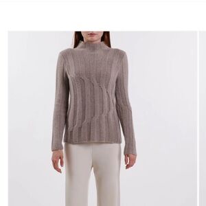 TSE Taupe Turtleneck Sweater